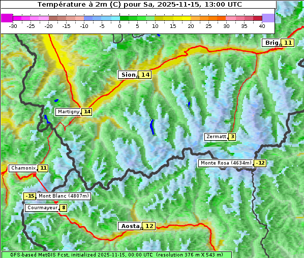 Temperatur, 15. 11. 2025