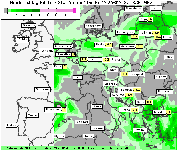 Niederschlag, 13. 2. 2026