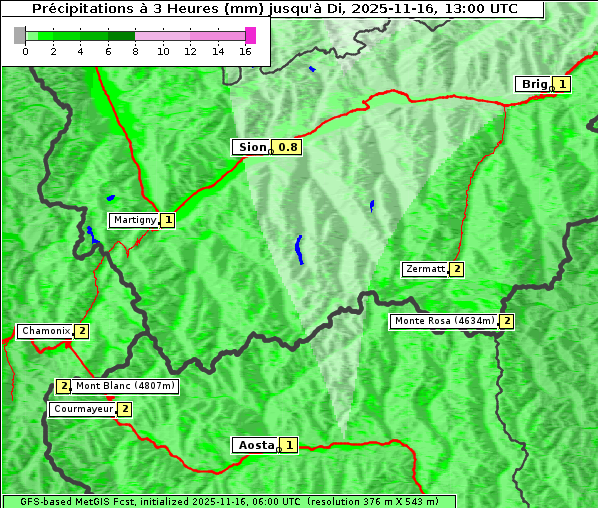 Niederschlag, 16. 11. 2025