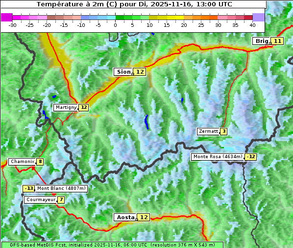 Temperatur, 16. 11. 2025