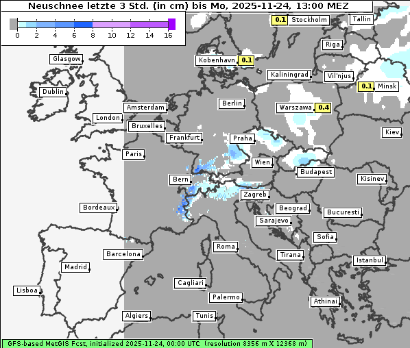 Neuschnee, 24. 11. 2025