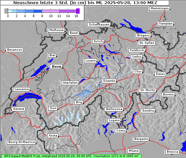 Neuschnee, 28. 5. 2025