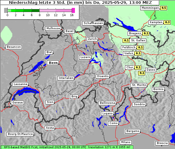 Niederschlag, 29. 5. 2025