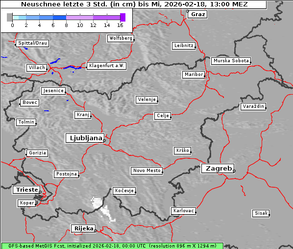 Neuschnee, 18. 2. 2026
