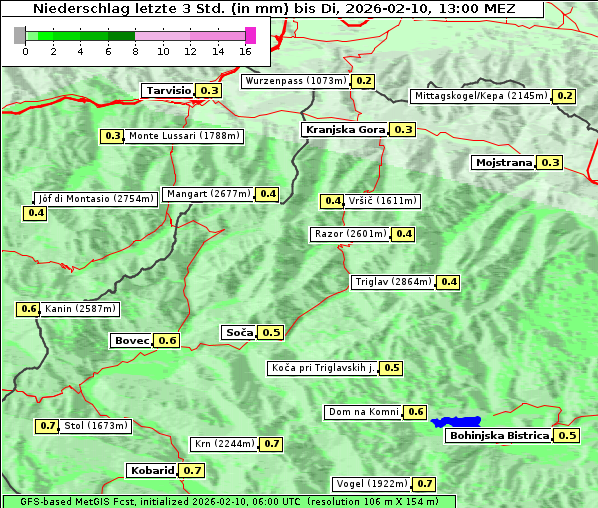 Niederschlag, 10. 2. 2026
