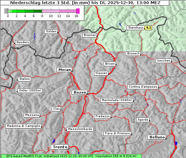 Niederschlag, 30. 12. 2025