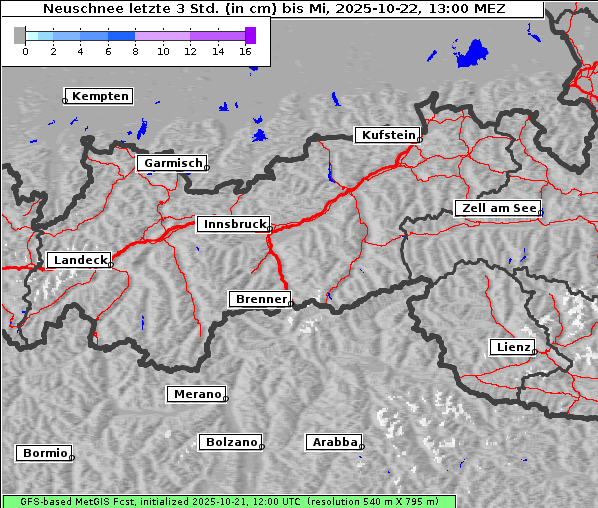 Neuschnee, 22. 10. 2025