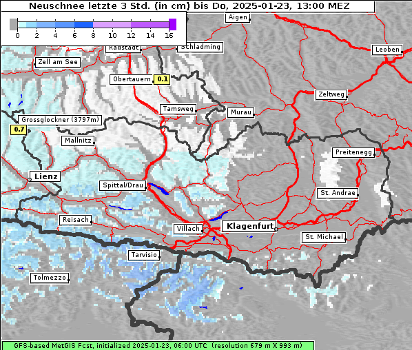 Neuschnee, 23. 1. 2025