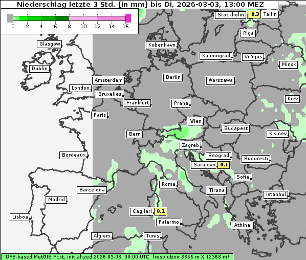 Niederschlag, 3. 3. 2026