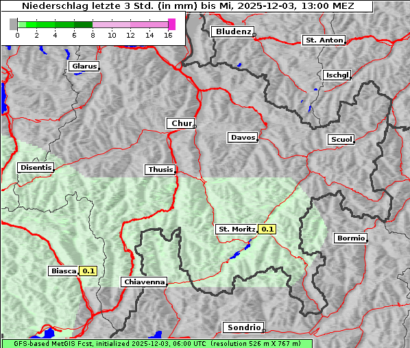 Niederschlag, 3. 12. 2025