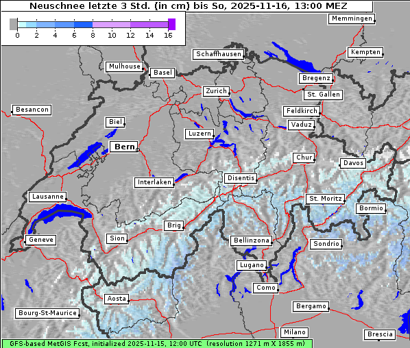 Neuschnee, 16. 11. 2025