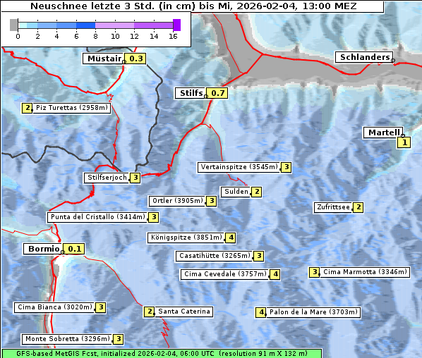 Neuschnee, 4. 2. 2026