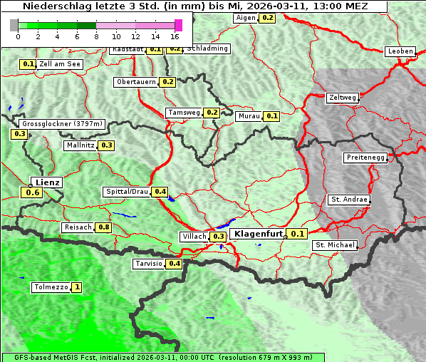 Niederschlag, 11. 3. 2026