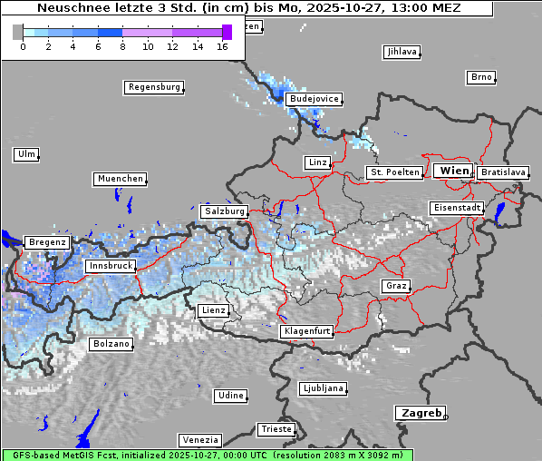 Neuschnee, 27. 10. 2025