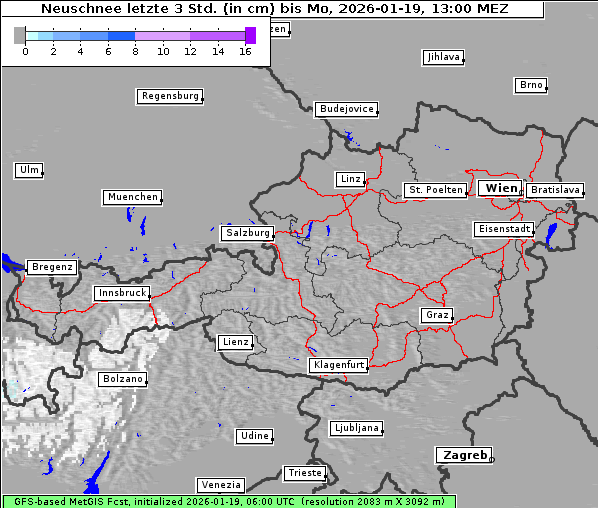Neuschnee, 19. 1. 2026