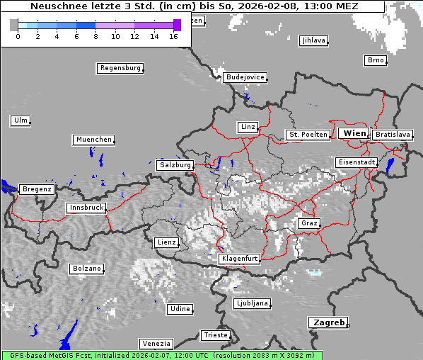 Neuschnee, 8. 2. 2026