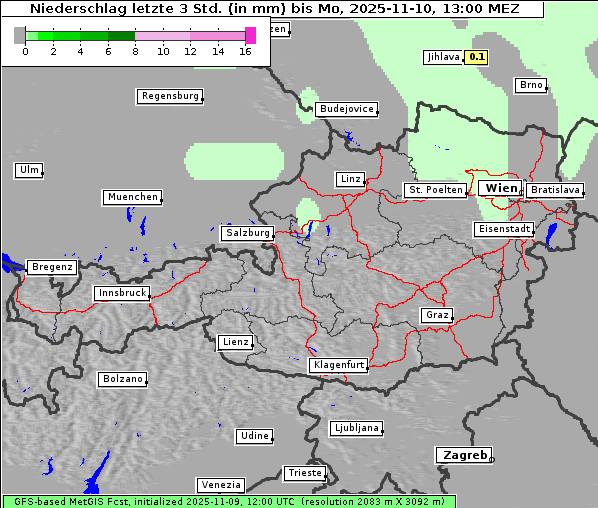 Niederschlag, 10. 11. 2025