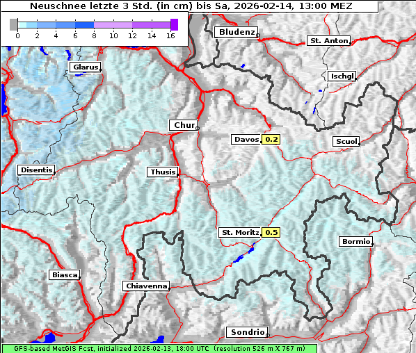 Neuschnee, 14. 2. 2026