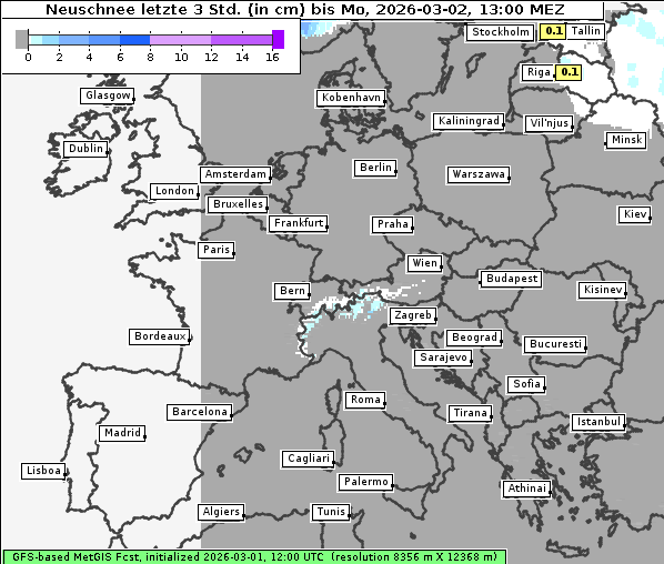 Neuschnee, 2. 3. 2026
