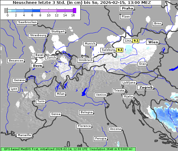 Neuschnee, 15. 2. 2026