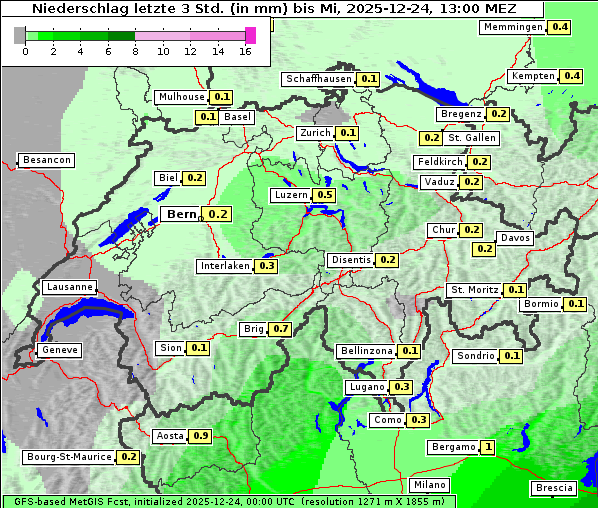 Niederschlag, 24. 12. 2025