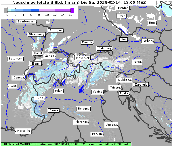 Neuschnee, 14. 2. 2026