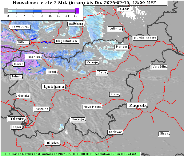 Neuschnee, 19. 2. 2026