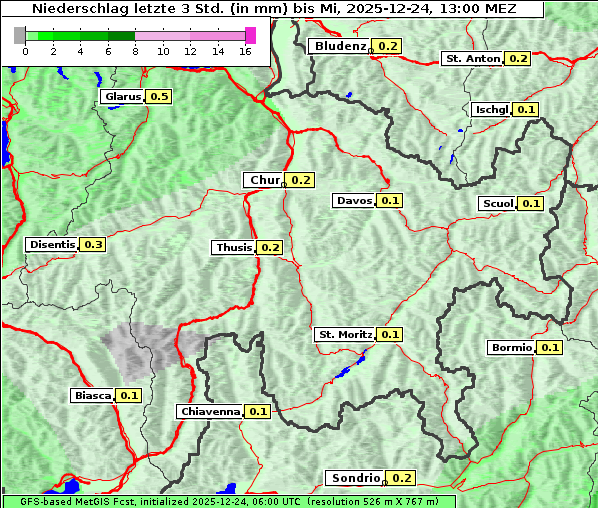 Niederschlag, 24. 12. 2025