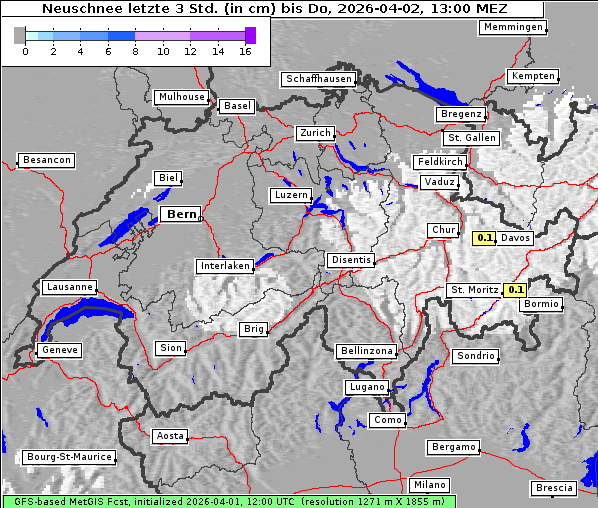 Neuschnee, 2. 4. 2026