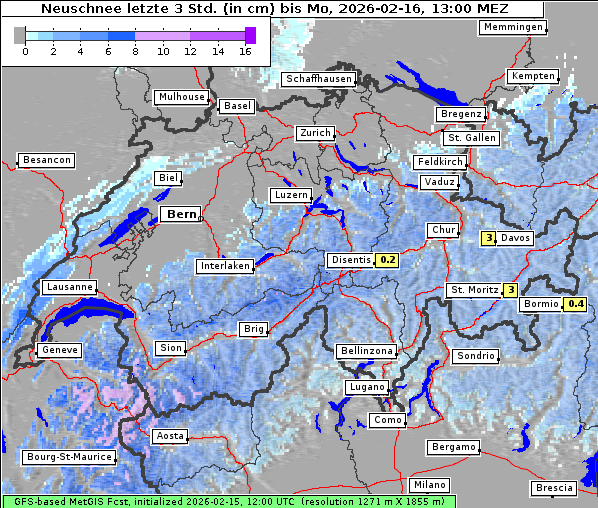 Neuschnee, 16. 2. 2026