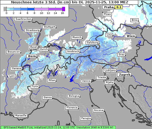 Neuschnee, 25. 11. 2025
