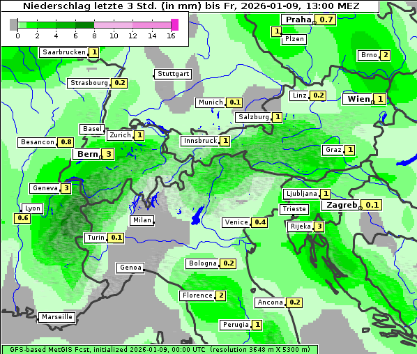Niederschlag, 9. 1. 2026