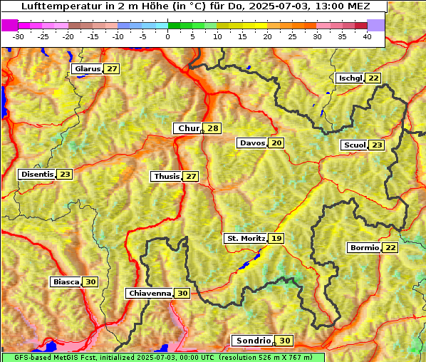 Temperatur, 3. 7. 2025