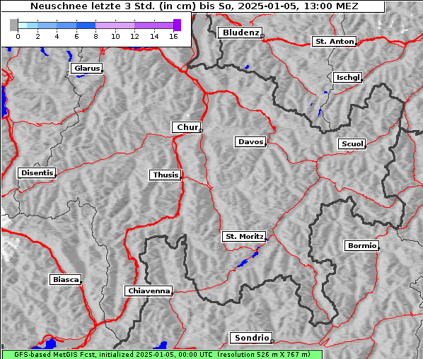 Neuschnee, 5. 1. 2025