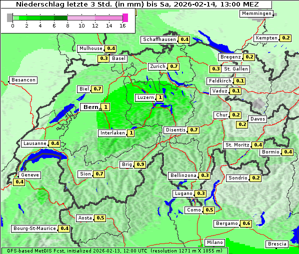 Niederschlag, 14. 2. 2026