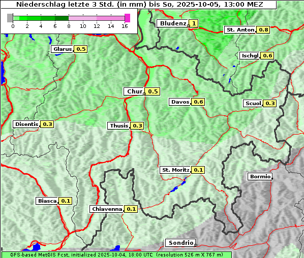 Niederschlag, 5. 10. 2025