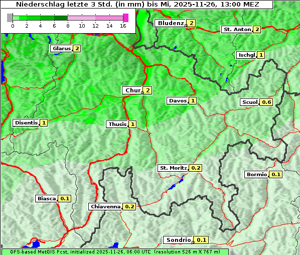 Niederschlag, 26. 11. 2025