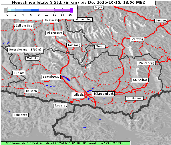 Neuschnee, 16. 10. 2025