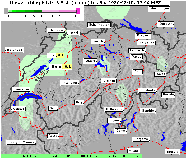 Niederschlag, 15. 2. 2026