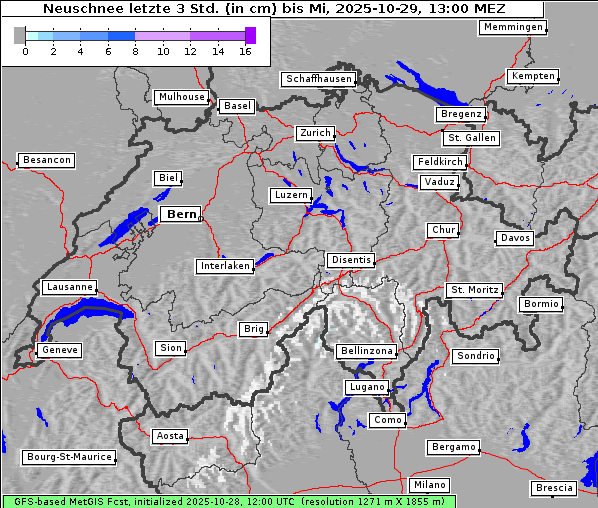Neuschnee, 29. 10. 2025
