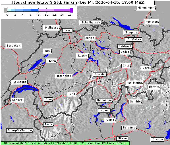 Neuschnee, 15. 4. 2026