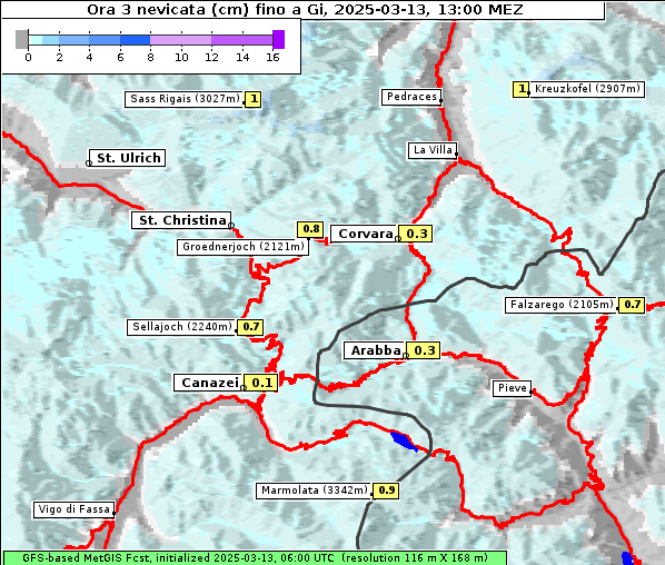 Neuschnee, 13. 3. 2025