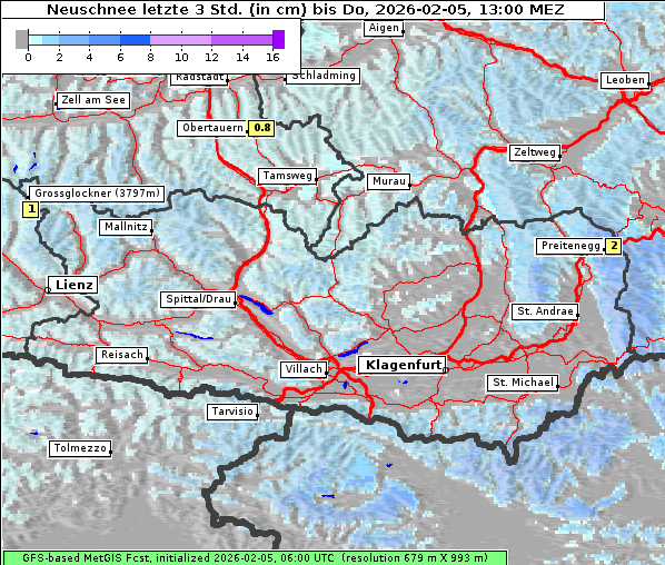 Neuschnee, 5. 2. 2026