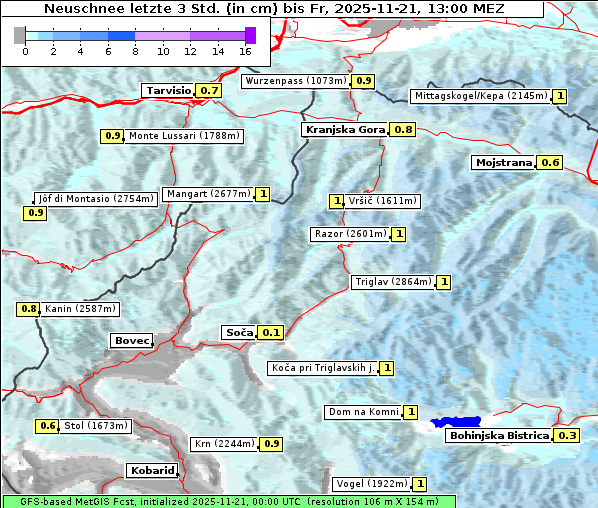 Neuschnee, 21. 11. 2025