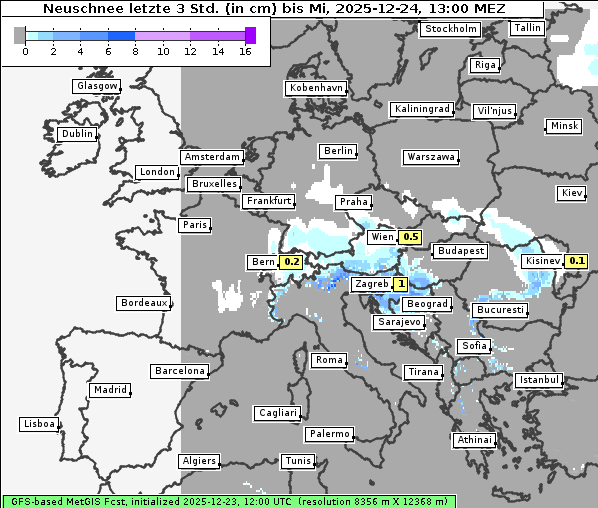 Neuschnee, 24. 12. 2025