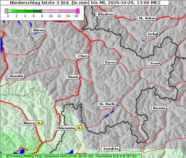 Niederschlag, 29. 10. 2025