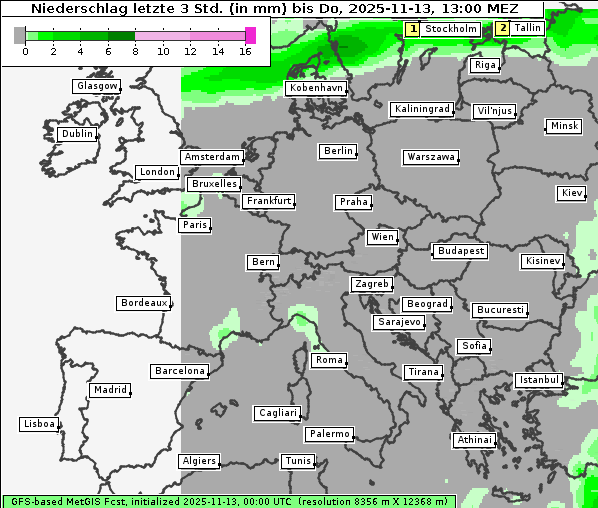 Niederschlag, 13. 11. 2025