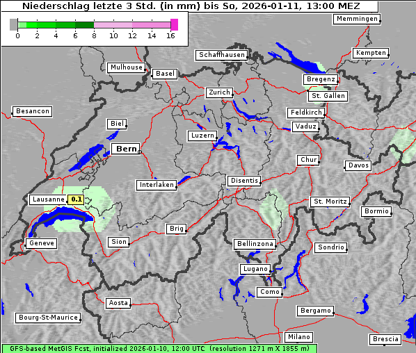 Niederschlag, 11. 1. 2026