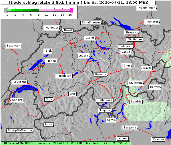 Niederschlag, 11. 4. 2026