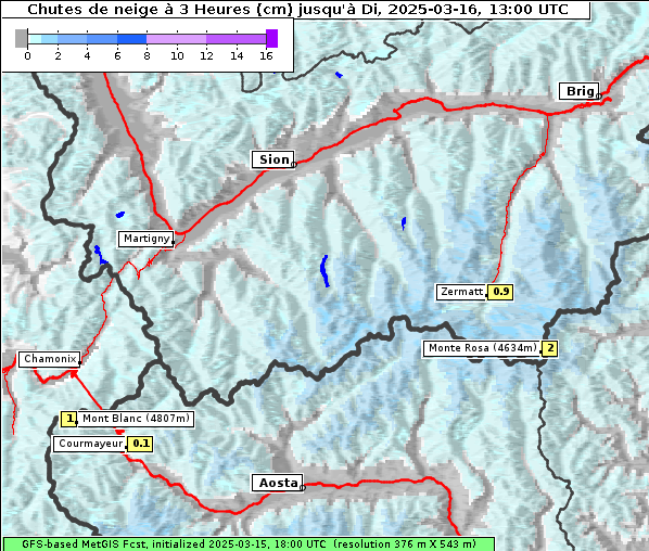 Neuschnee, 16. 3. 2025